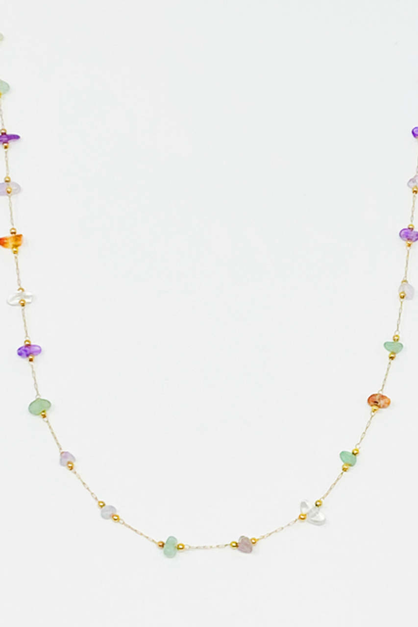 Precious Pebble Stone Necklace