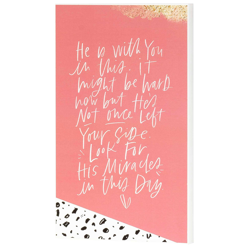 Wall Plaque He Is With You 8X13 Mdf