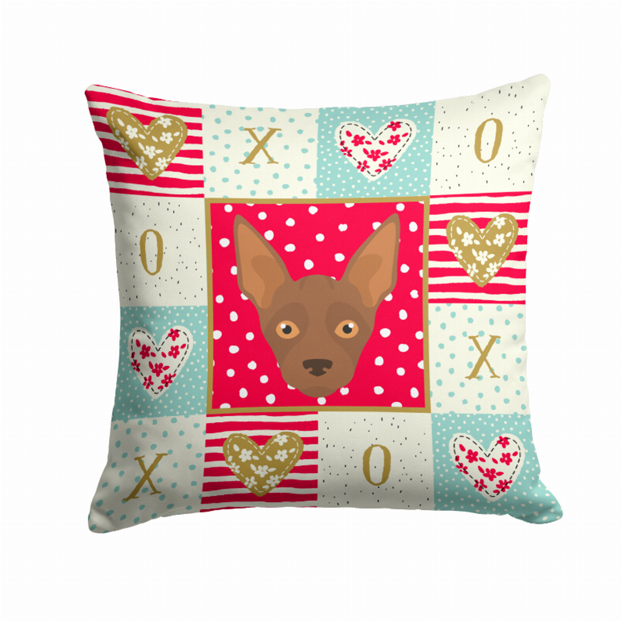 Dog Face Art Love Design Fabric Decorative Pillow - CK5179PW1414