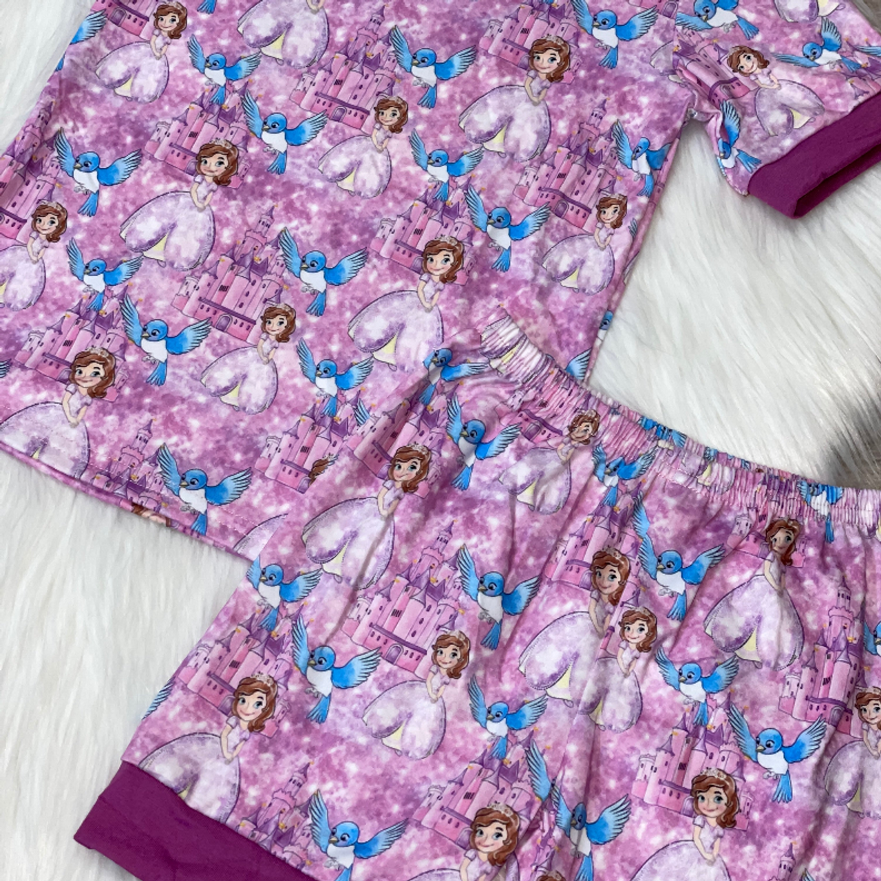 First Princess Short Sleeve Loungewear Set