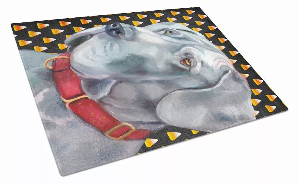 Halloween Candy Corn Glass Cutting Board Large - SC9646LCB