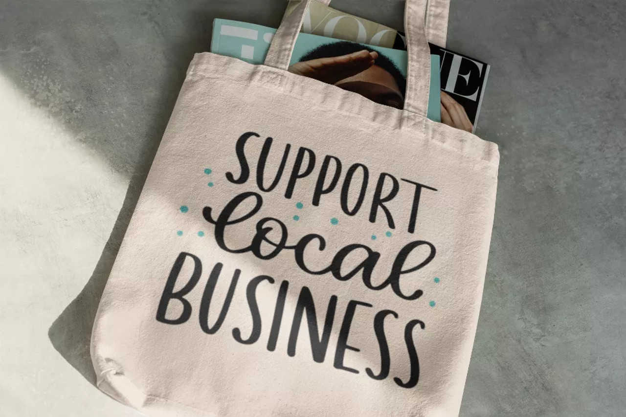 Support Local Business Totes, Canvas Tote Bag, Shopping Bag - 1790004866-2