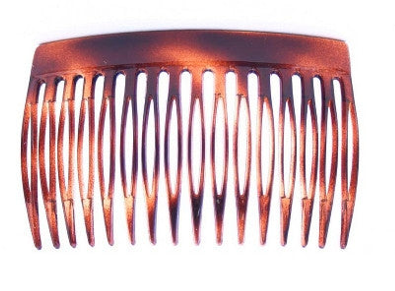 Classic French Tortoise Shell Side Hair Combs - 207-12-1