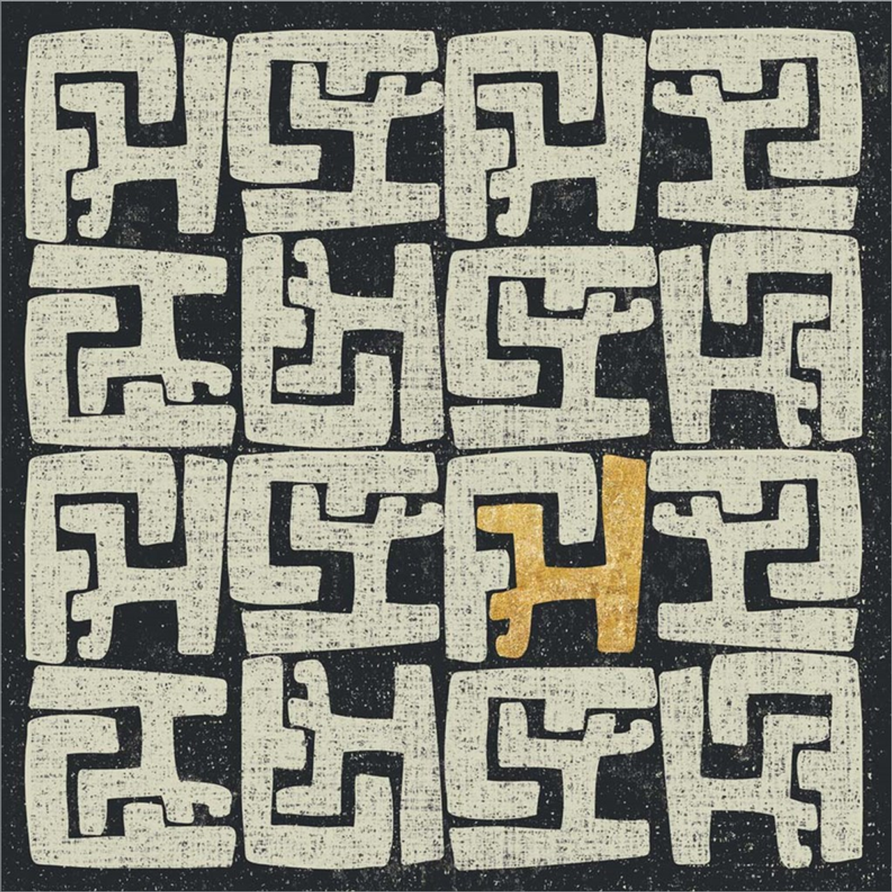 Kuba Play II Gold by Cheryl Warrick, Canvas Art