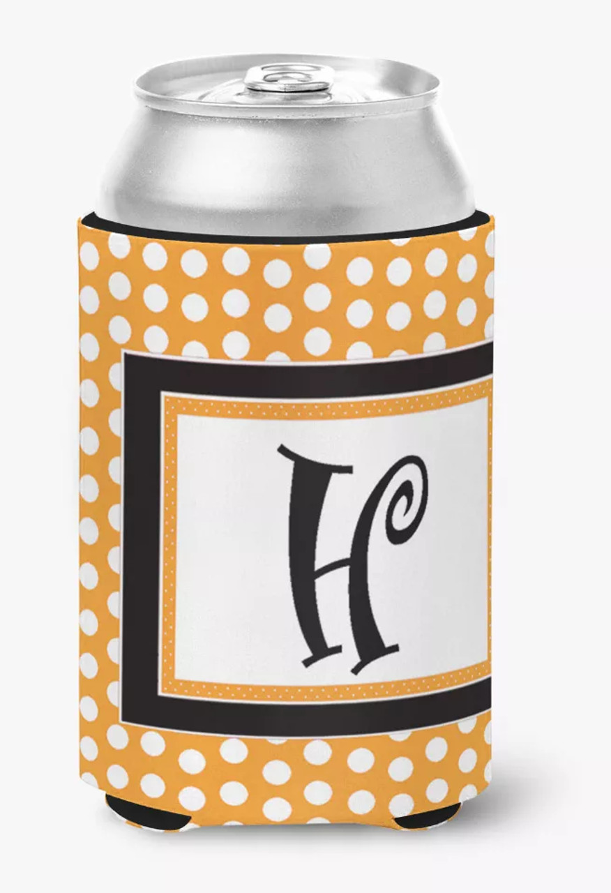 Monogram Letter Can or Bottle Hugger - CJ1033-HCC