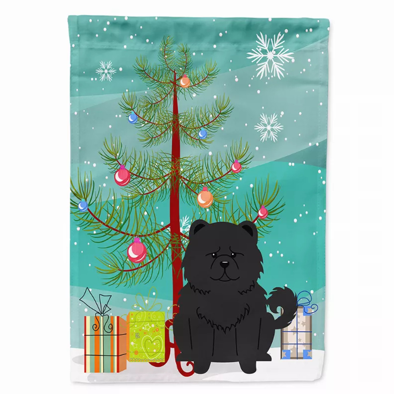Merry Christmas Tree/Dog breed Themed Flag Canvas - BB4268CHF