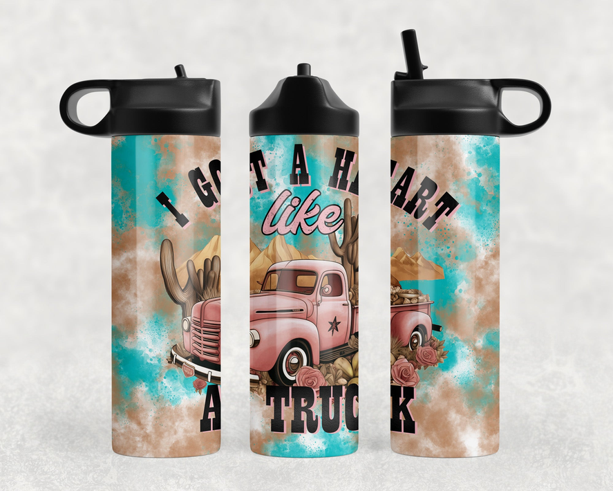 I Got A Heart Like A Truck Printed 8 Inch  A-5 Journal - 2756-5085