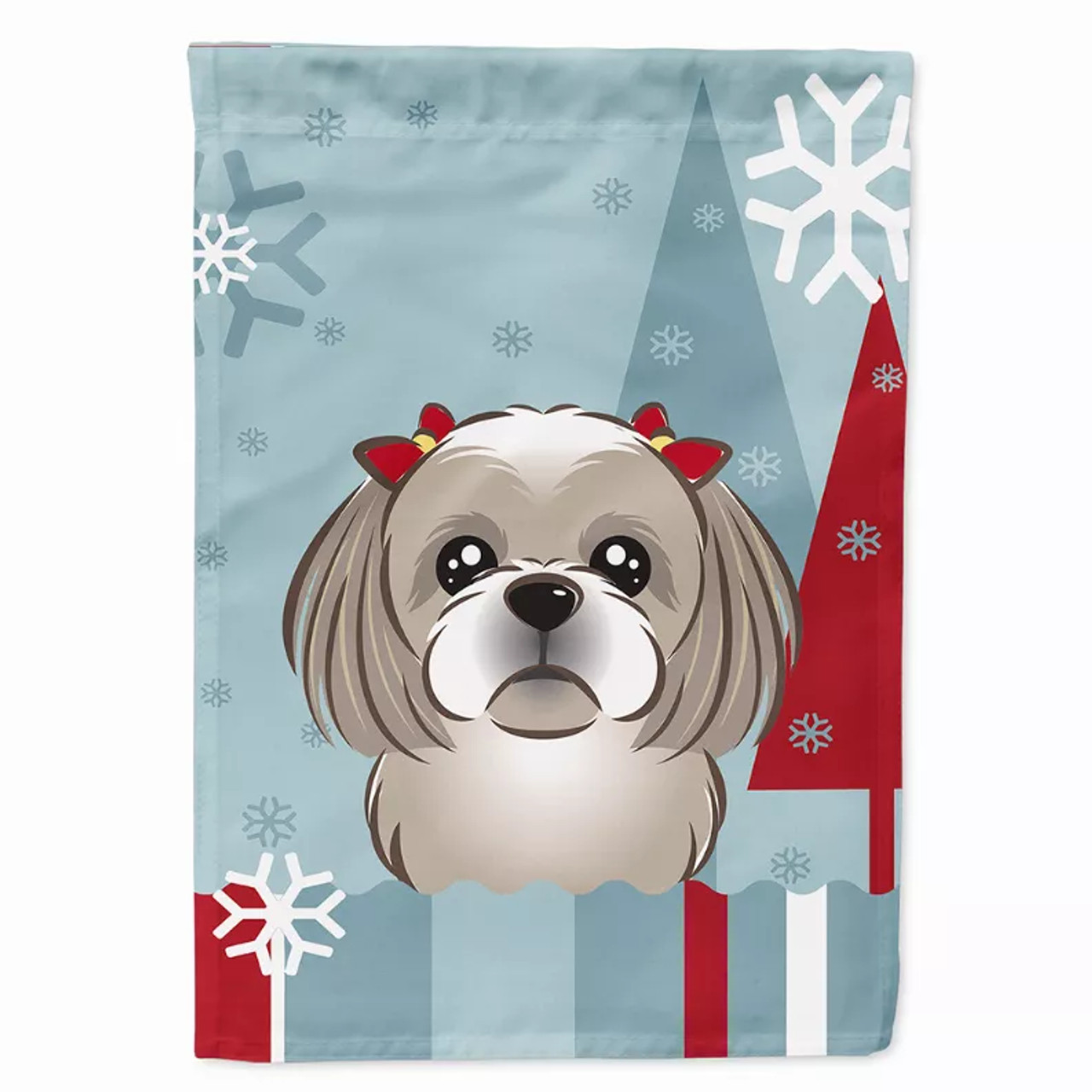 Winter Holiday/Dog Breed Flag Canvas - BB1746CHF