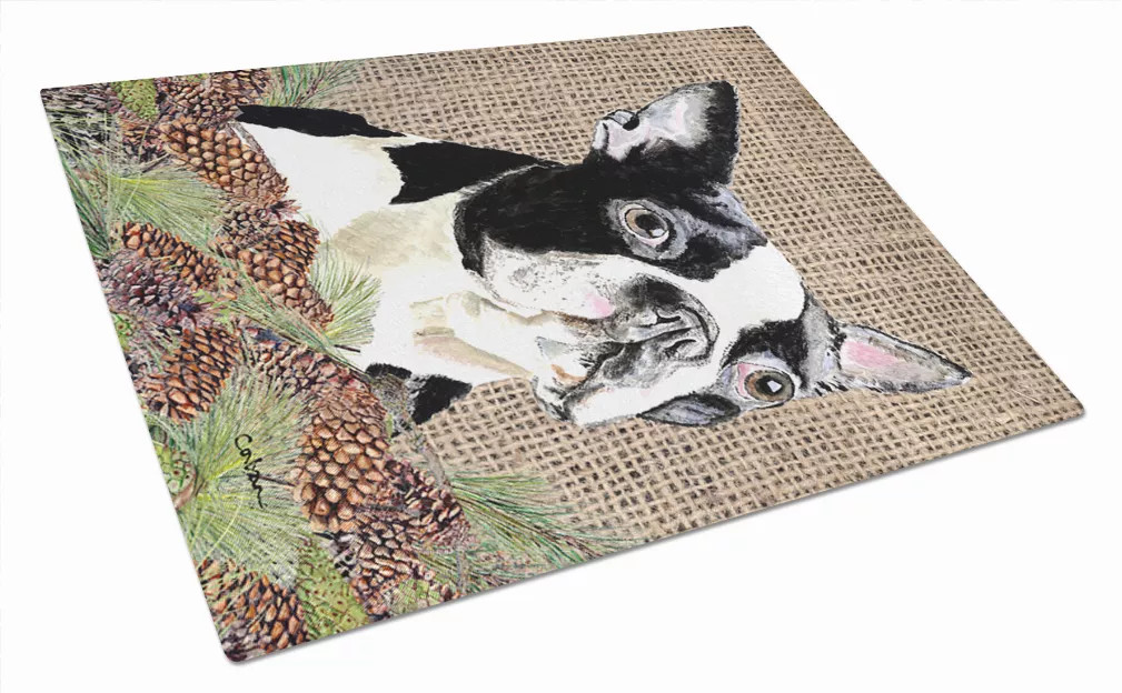 Dog Art Glass Cutting Board Large - S000213B001695P021426V039