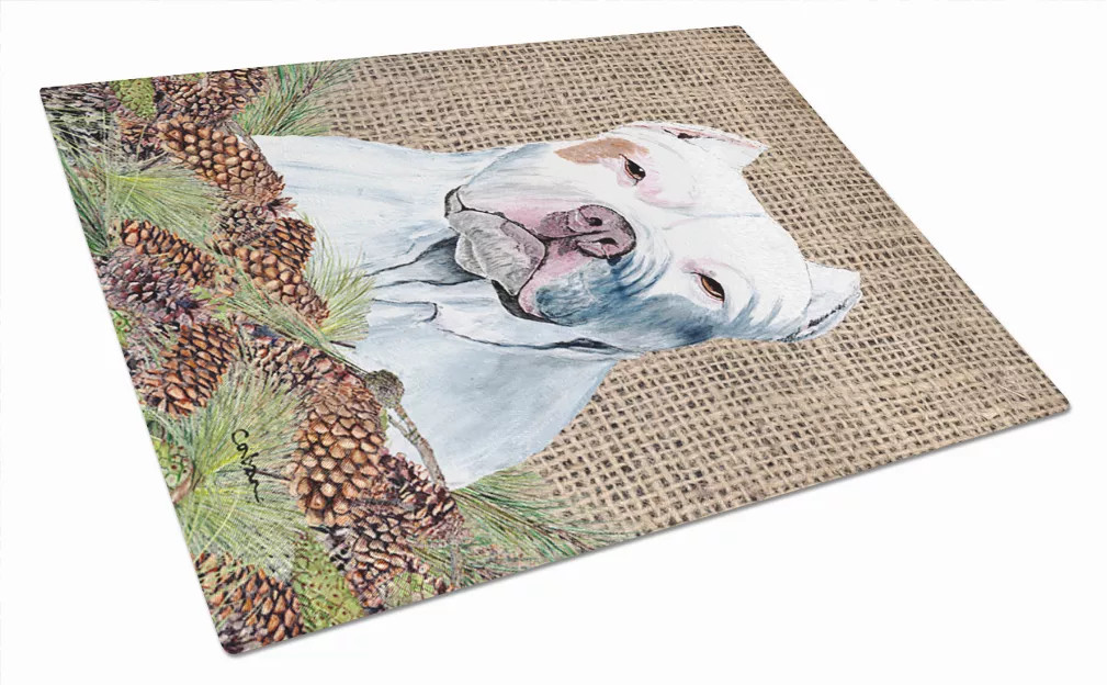 Dog Art Glass Cutting Board Large - S000213B001695P021426V030
