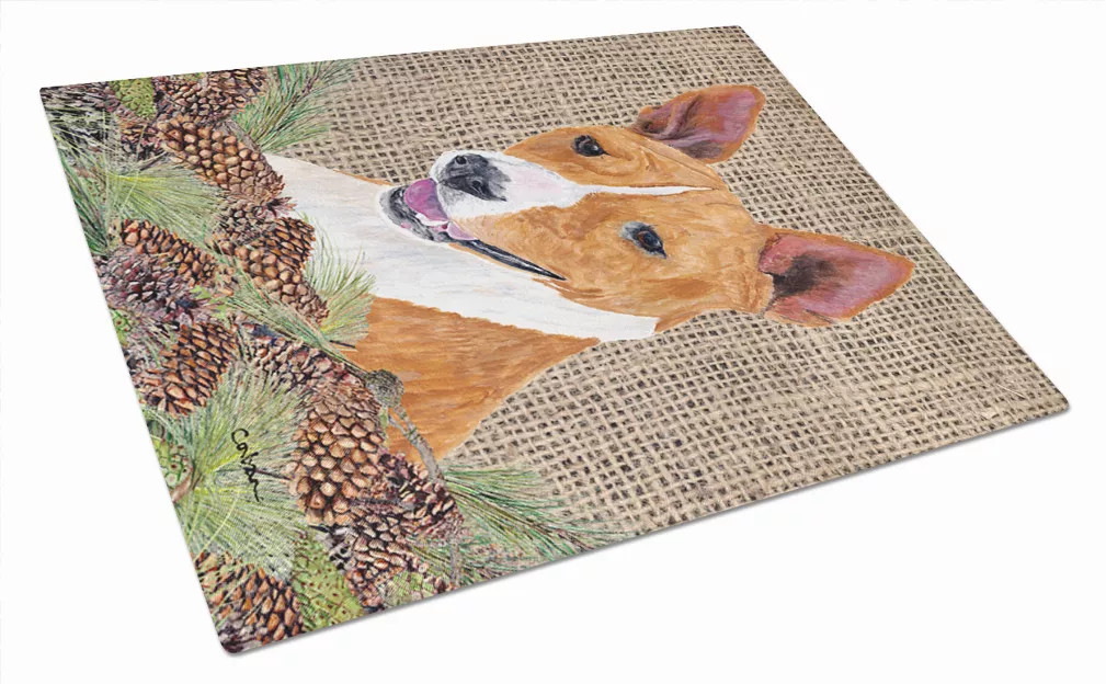 Dog Art Glass Cutting Board Large - S000213B001695P021426V024