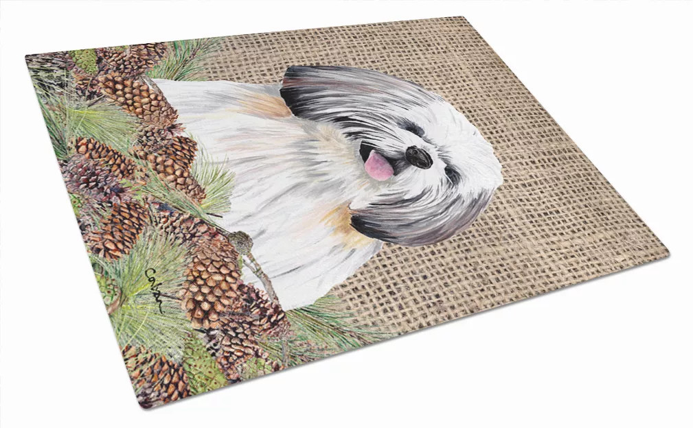 Dog Art Glass Cutting Board Large - S000213B001695P021426V028