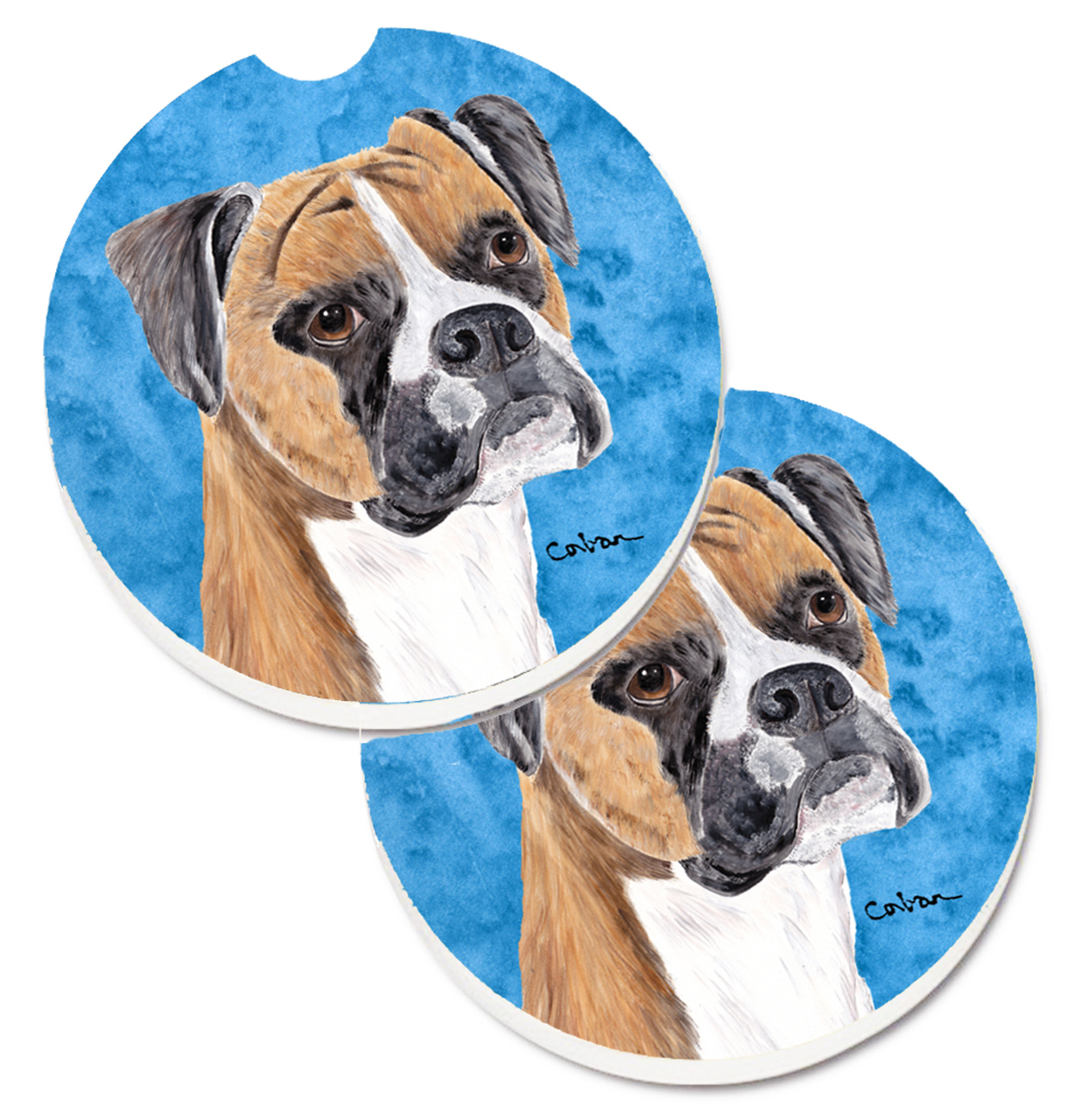Dog Themed Cup Holder Car Coasters (Set of 2) - S000213B001695P076417V042