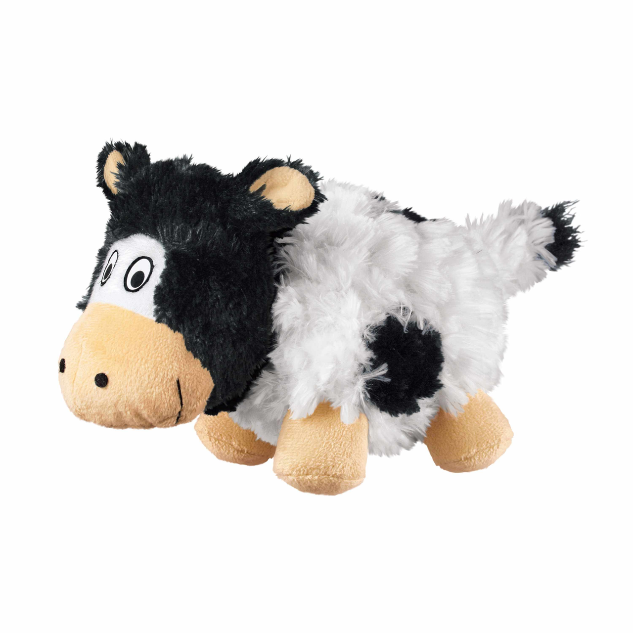 KONG Cruncheez Barnyard Cow Dog Plush Toy Large