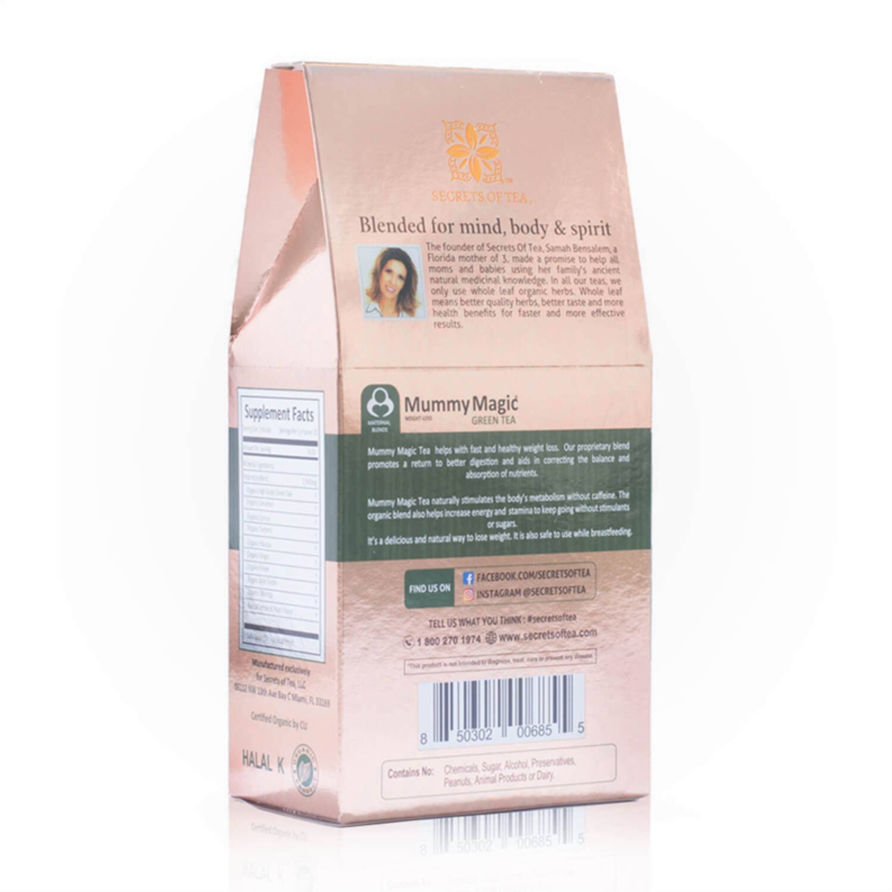 Mummy Magic Weight Loss Green Tea- USDA Organic- 20 Sachets