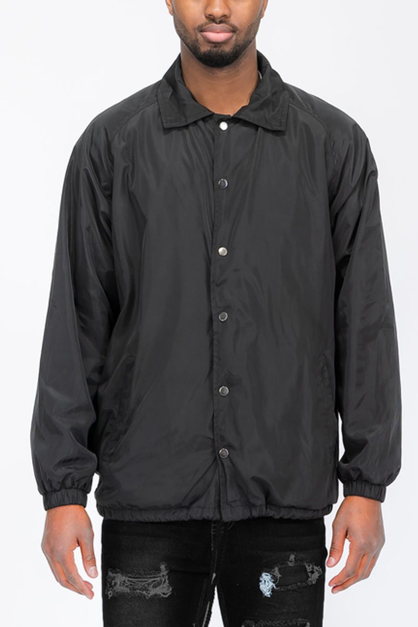 Solid Coachs Jacket - 6001-XL-BLK