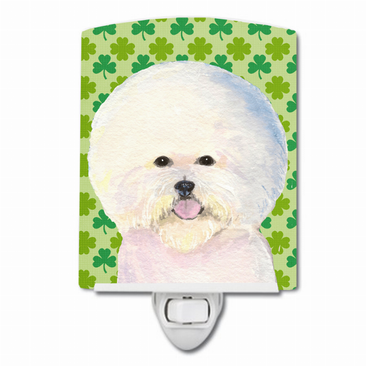St. Patrick's Day Shamrock Portrait Ceramic Night Light - SS4457CNL