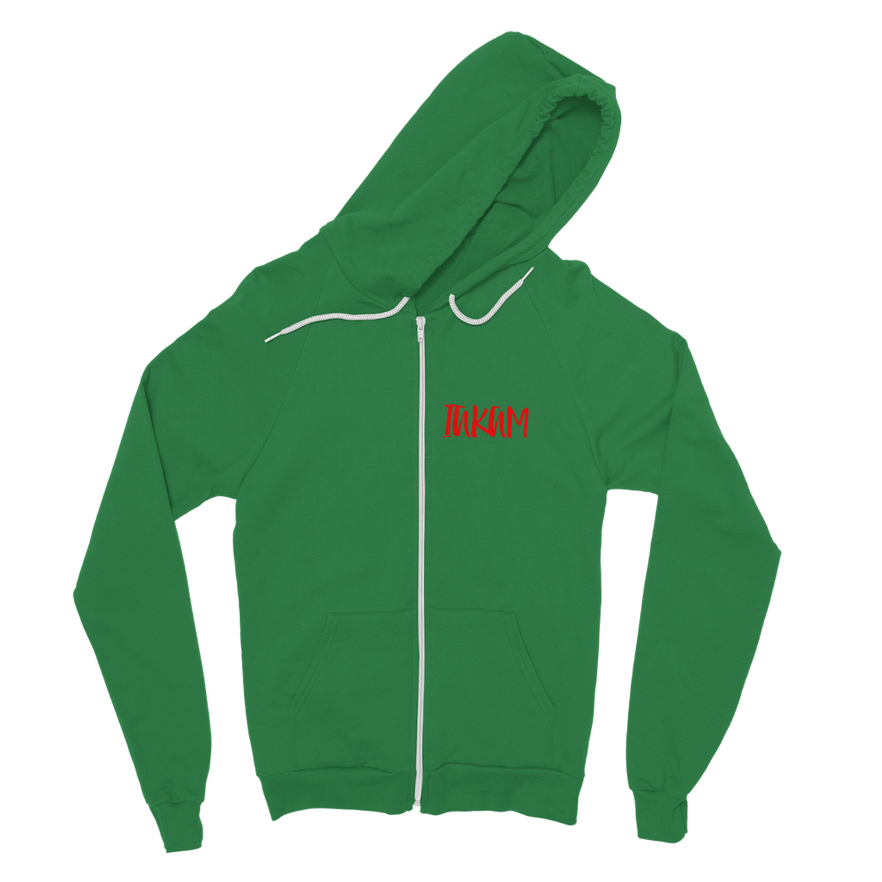 IAKAM Red Classic Adult Zip Hoodie - S001662B002171P000009V044