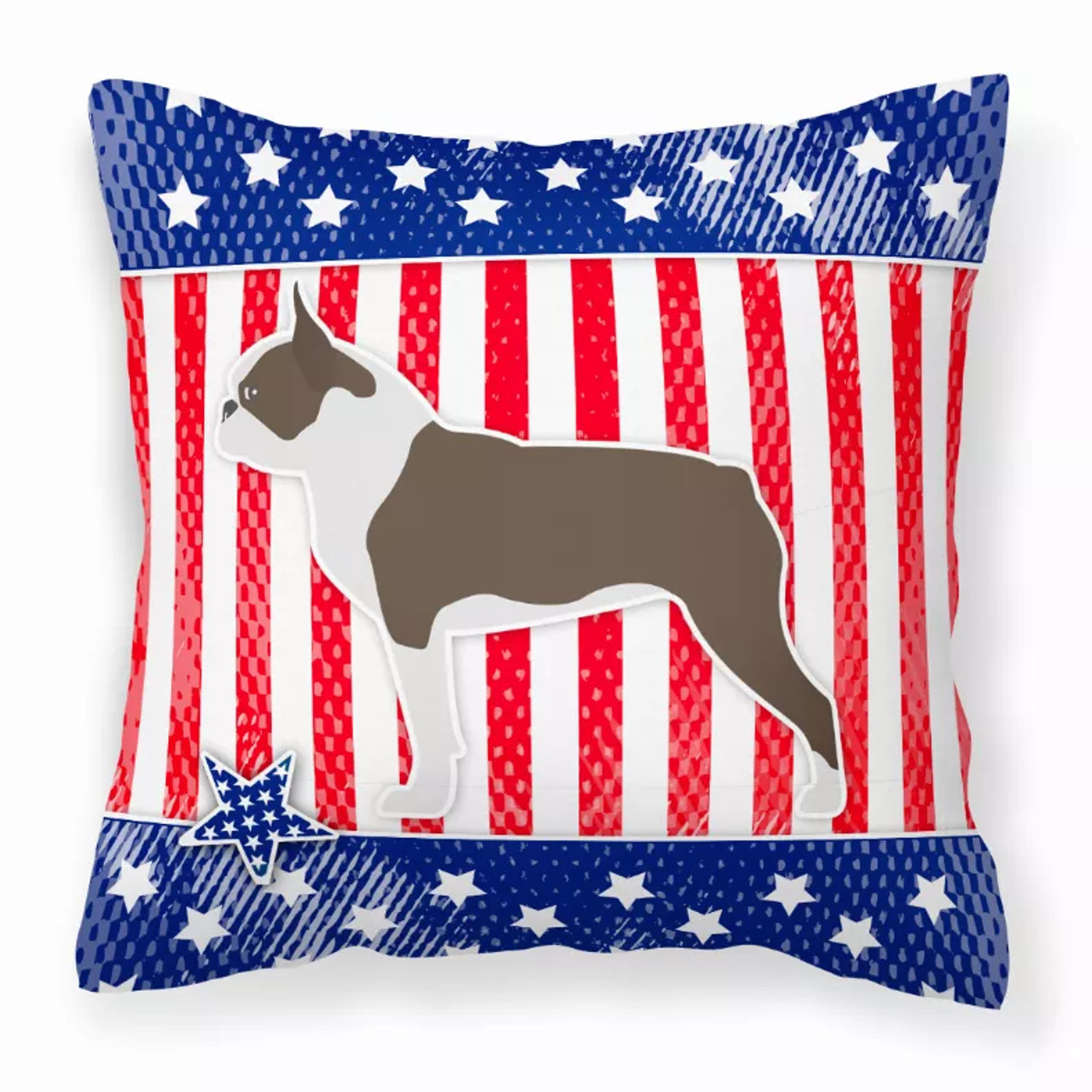 USA Design with Dog Fabric Decorative Pillow - S000213B001695P073270V000