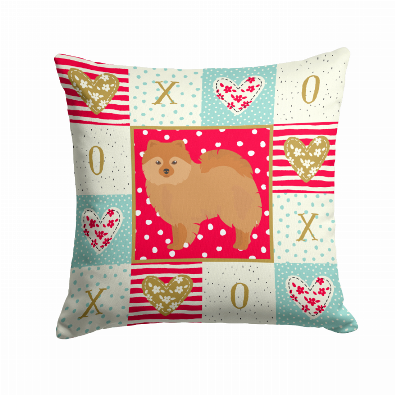 Love Design with Dog Fabric Decorative Pillow - S000213B001695P010374V000