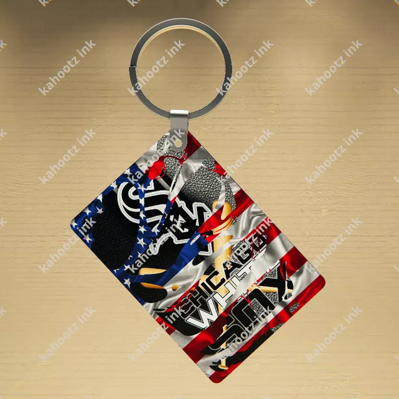 MLB Team American Flag Key Chain - 177300001403