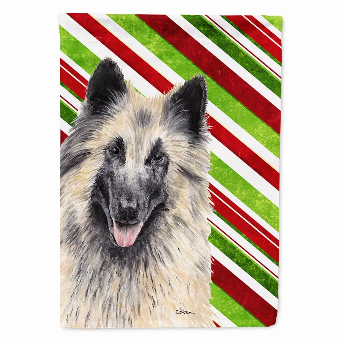 Candy Cane Holiday Christmas Dog Flag Garden Size - S000213B001695P120620V000