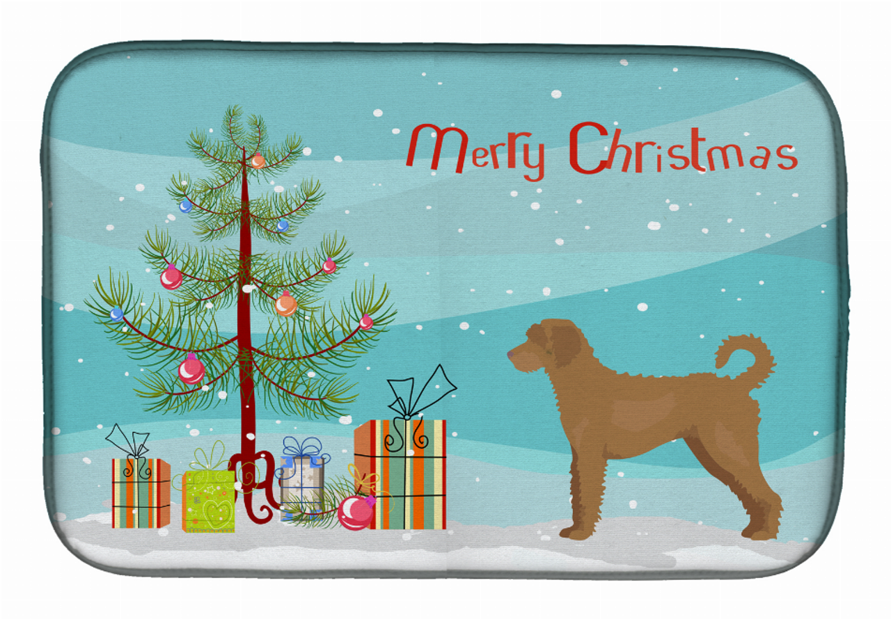 Dog Breed/Merry Christmas art Dish Drying Mat - S000213B001695P000541V000