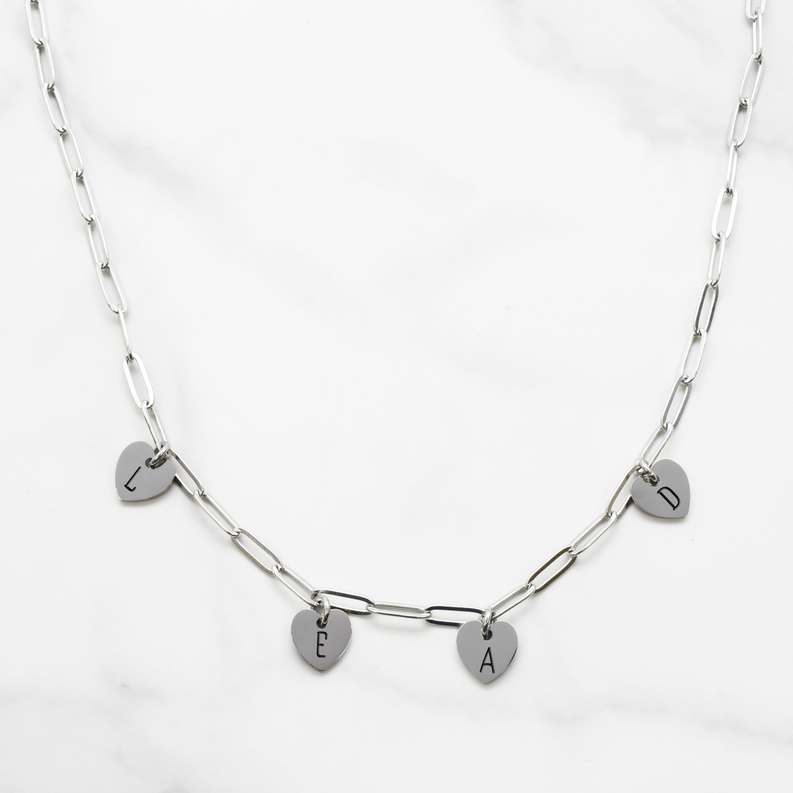 Fully Adjustable Inspirational Heart Charmed Necklaces - PinkBox3-4362