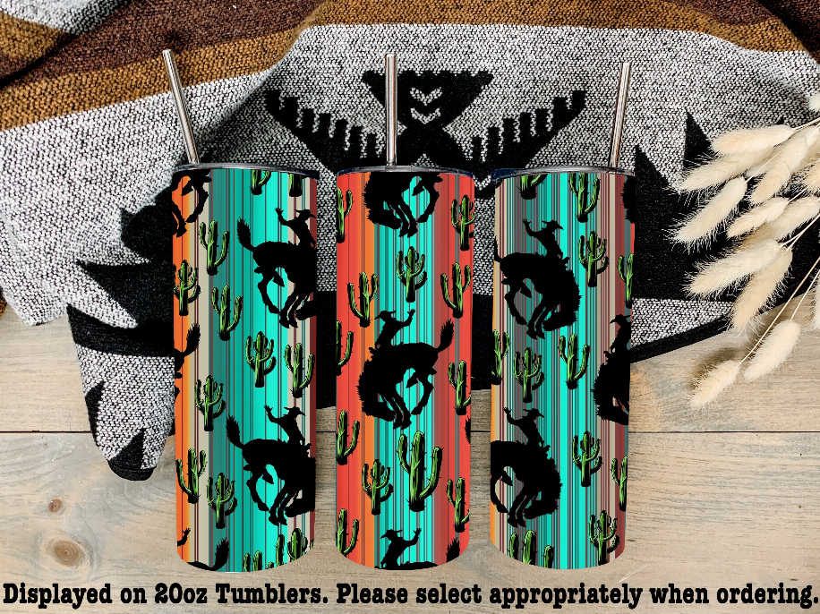 Serape Bronc Steel Tumbler