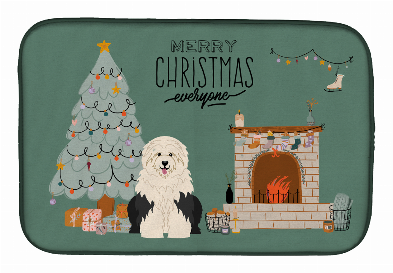 Dog Christmas Everyone Dish Drying Mat - S000213B001695P020166V030