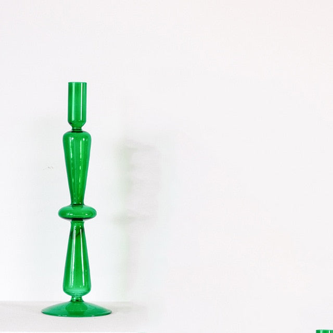 Glass Candlesticks - 33064910c Glass Candlesticks - 33064910c