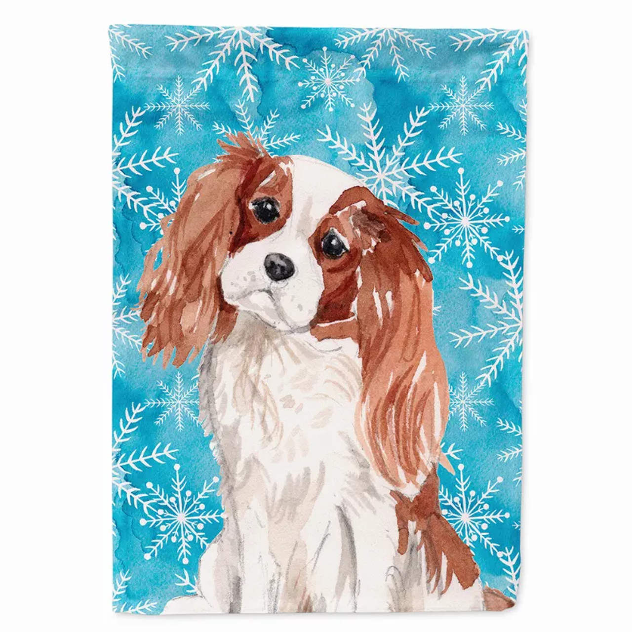 Winter/Dog Breed Flag Canvas House Size