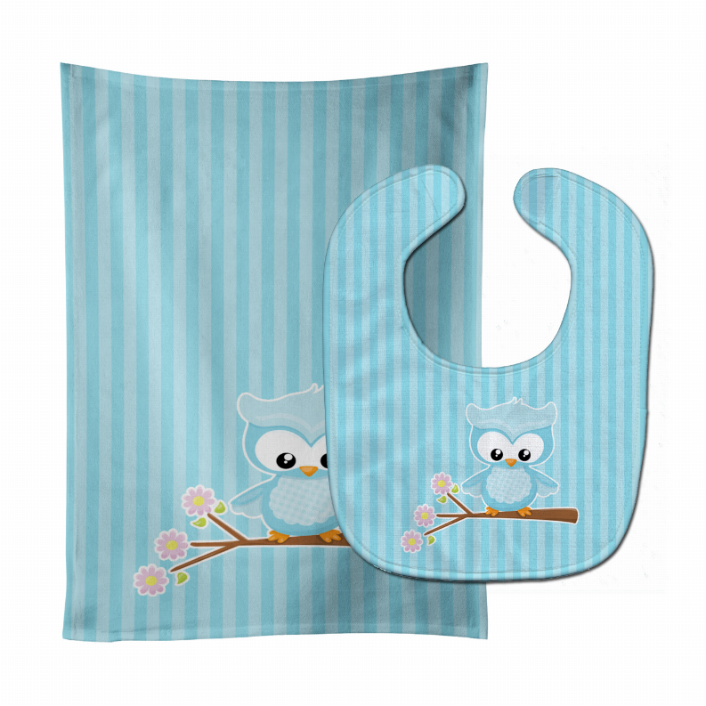 Animal Baby Bib & Burp Cloth - BB9048STBU