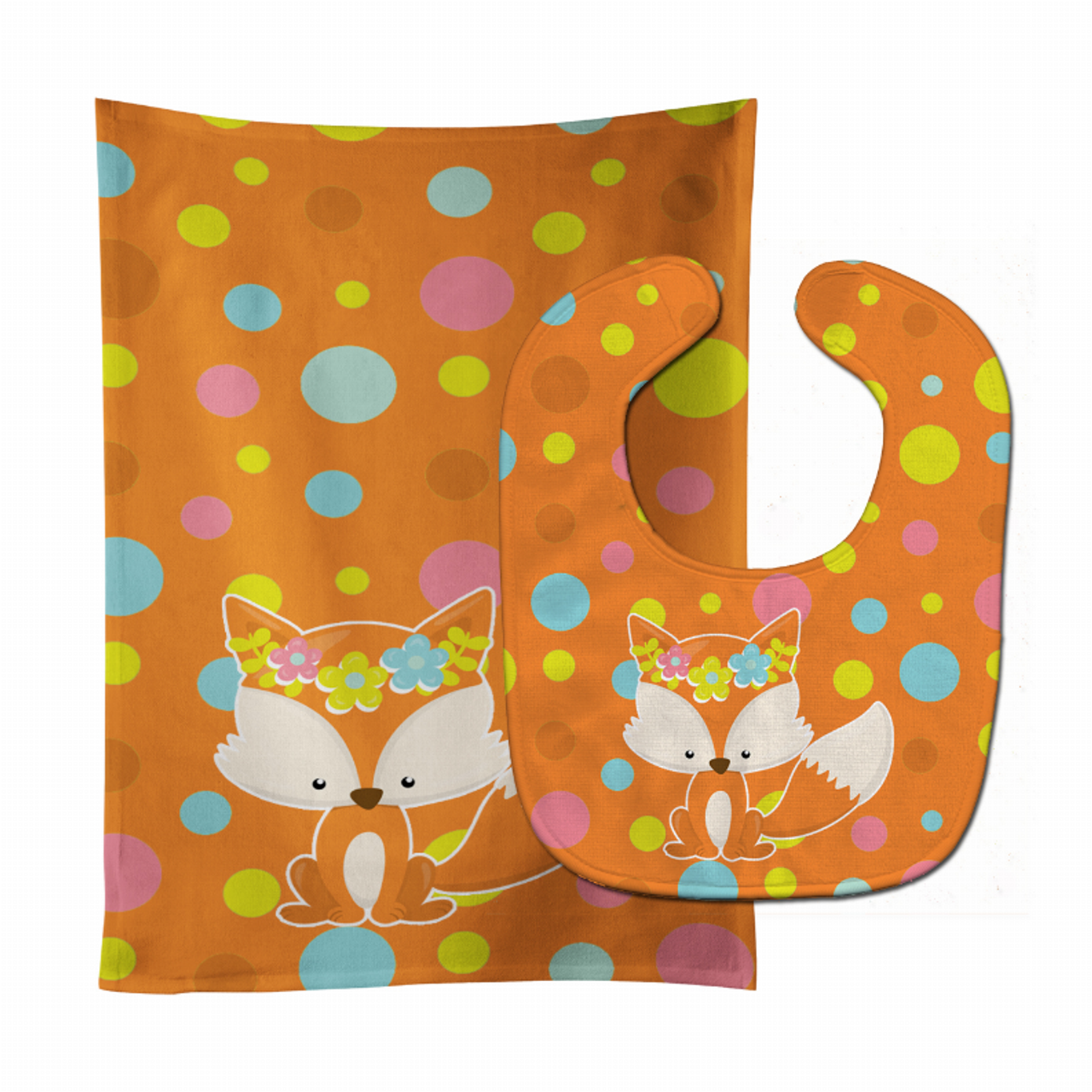 Animal Baby Bib & Burp Cloth - BB7091STBU