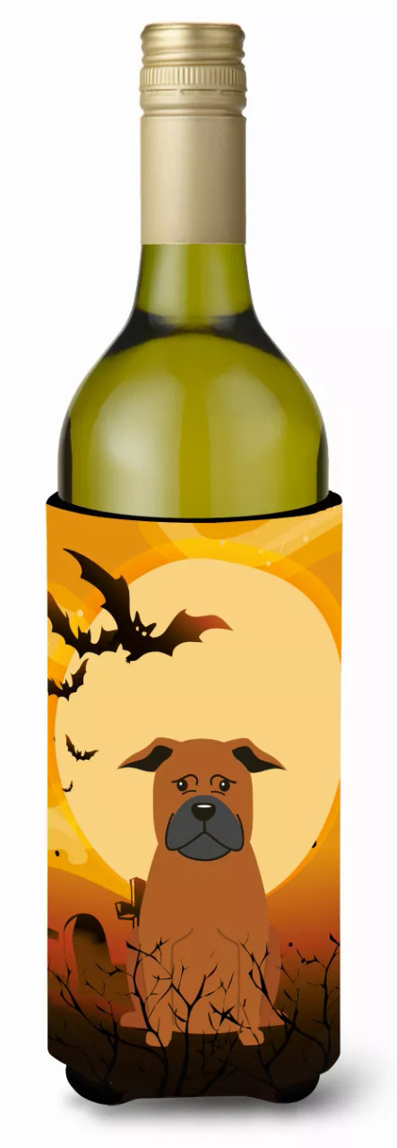 Halloween with Dog Design Wine Bottle Hugger - S000213B001695P076025V000