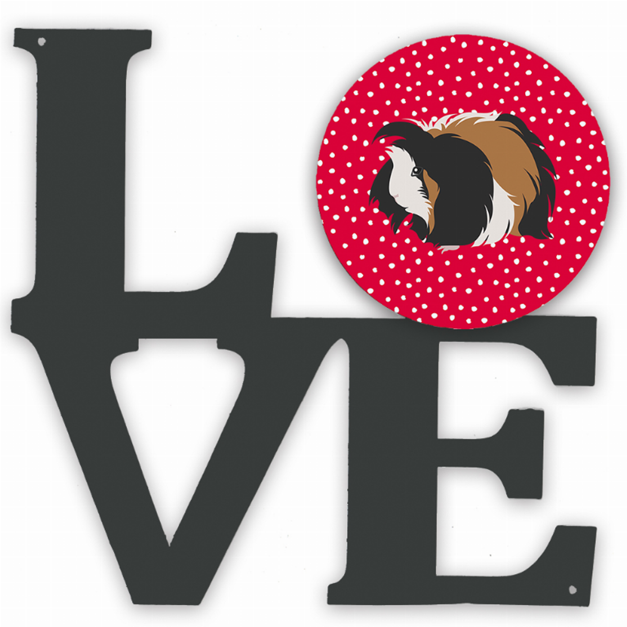Animal Profile Artwork Metal LOVE Wall Decor - CK5433WALV