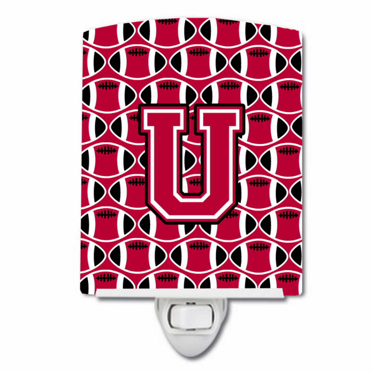 Letter Football Ceramic Night Light - CJ1079-UCNL