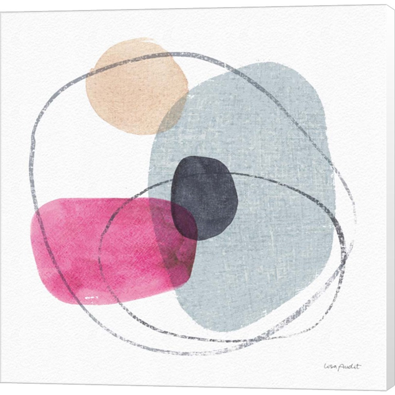 Think Pink 11A by Lisa Audit, Canvas Art