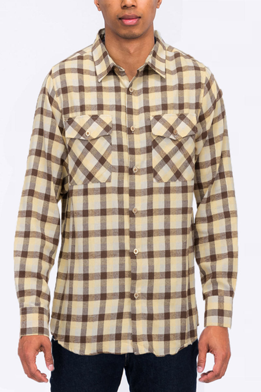 103 FLANNEL - FL103-SANDBLK-2X