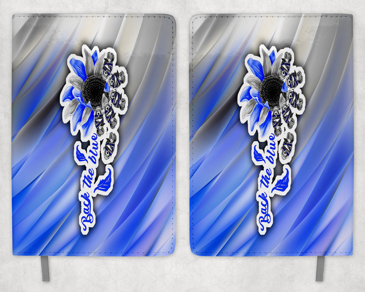 Back The Blue Printed 8 Inch  A-5 Journal - 2253-5506