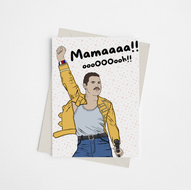 Freddy Mercury Bohemian Rhapsody - Greeting Card - 149900475