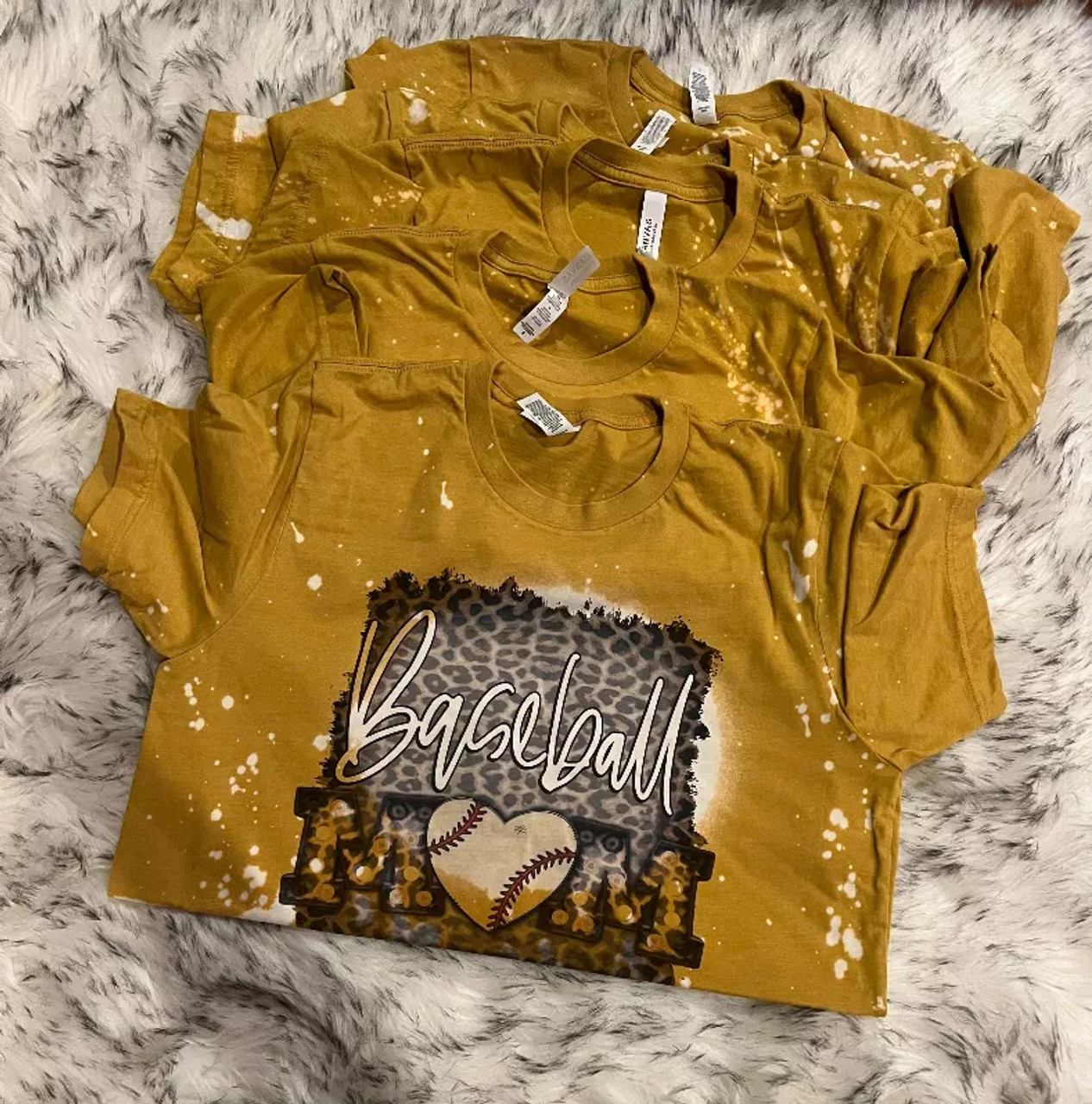 Baseball mom Shirt Bleached - S001660B002344P000031V011
