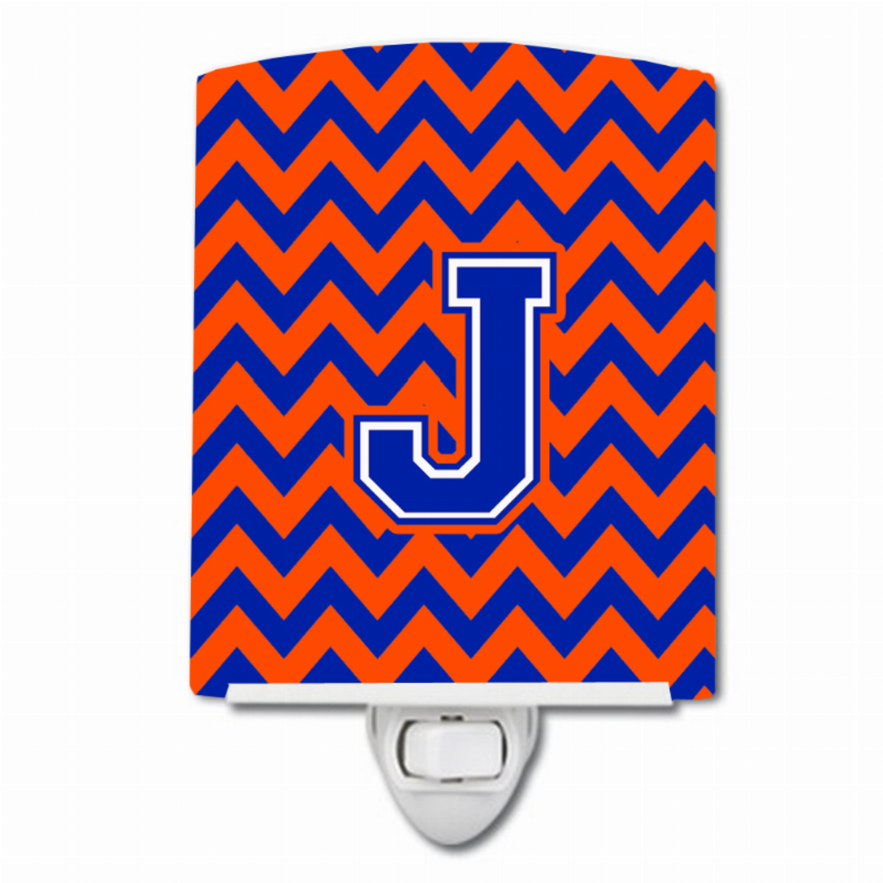 Letter Chevron Ceramic Night Light - CJ1044-JCNL