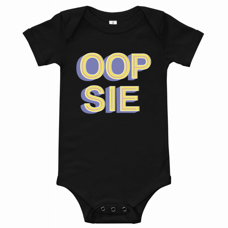 OOPSIE Baby Short Sleeve Onesie - 6039755_9446