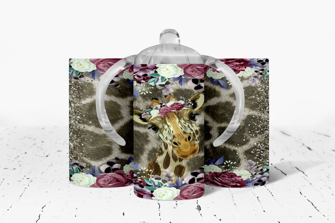 Giraffe Insulated Kids Dual Lid Sippy Cup Tumbler