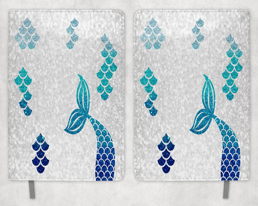Mermaid Tail Printed 8 Inch  A-5 Journal - 1699-5946