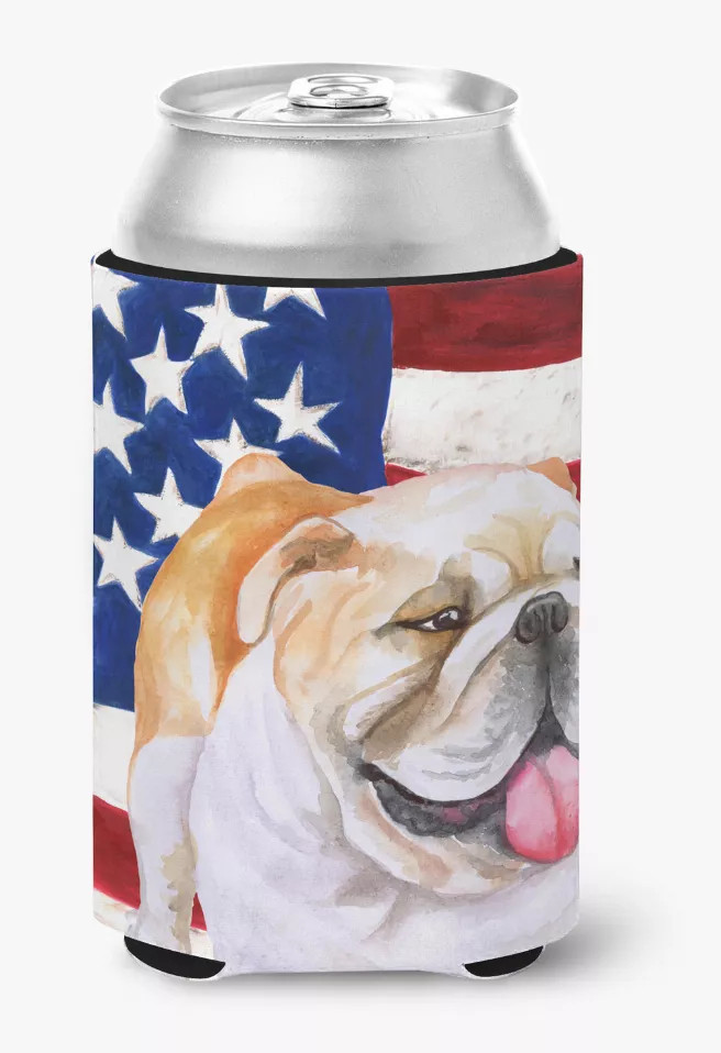 Patriotic With Dog Can or Bottle Hugger - S000213B001695P112718V000