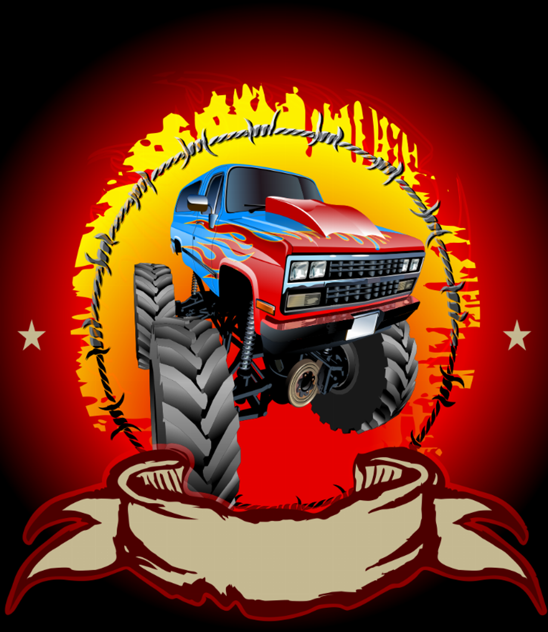 20oz Dad Monster Truck Tumbler - 177300015110