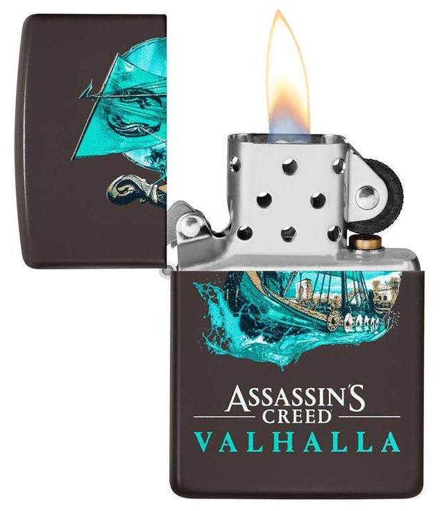 Zippo Assassins Creed Valhalla Brown Windproof Lighter