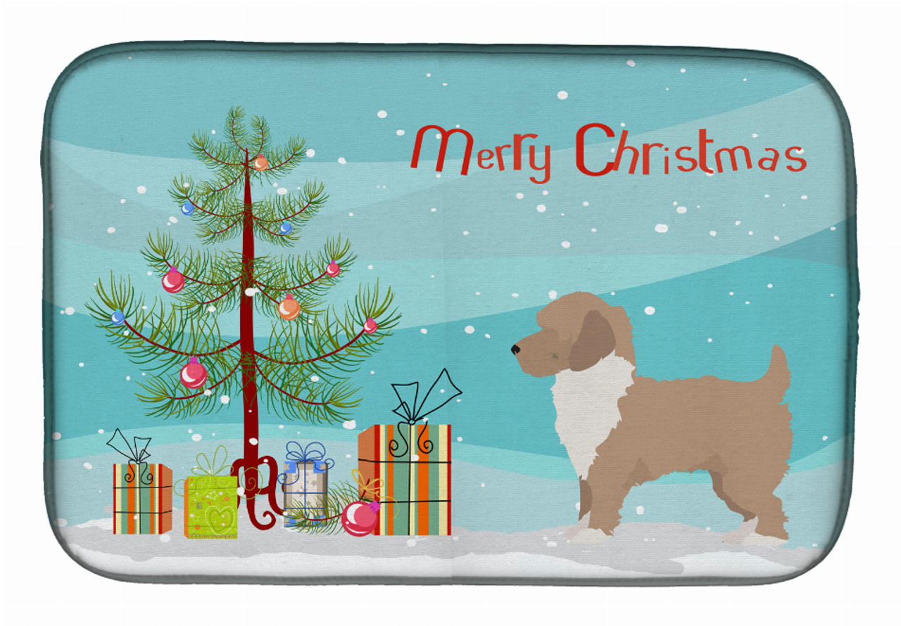 Dog Breed/Merry Christmas art Dish Drying Mat - S000213B001695P000578V000